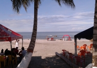 Pláž v Necoclí s polosladkou vodou