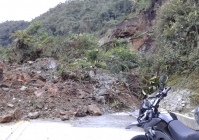 Sesuv půdy po cestě do Neivy